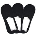 thumbnail image 5 of TeeHee Men's Seamless No Show Socks 3 Pairs Cotton Dress Footie Liner Socks (Black), 5 of 6