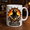 Black, variant on Fire Captain Mug Personalized Firefighter Gift with Axe Flame Design for Dad or Husband