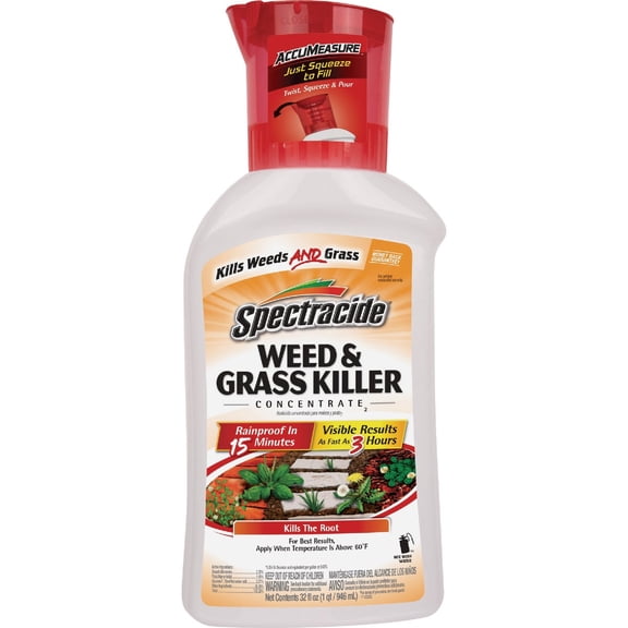 Spectracide Weed and Grass Killer Concentrate, 32 Ounces, With Accumeasure System — Residential Use, Standard Application