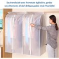 thumbnail image 2 of Bolsas transparentes a prueba de polvo para ropa, reversibles, a prueba de humedad, organizador de armario de material PEVA transparente, resistente al agua, fácil de limpiar para colgar y guardar (1, 2 of 5