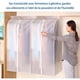thumbnail image 2 of Bolsas de ropa transparentes fáciles de limpiar, organizador de armario a prueba de humedad, protector de ropa reversible, cierre de cremallera, material PEVA transparente, resistente al agua para, 2 of 5