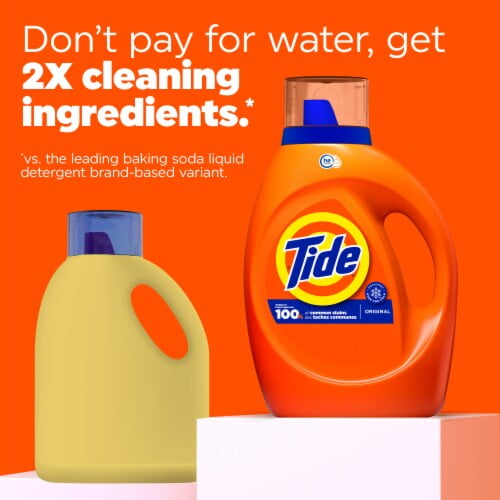 2X - Tide HE Original Scent Liquid Laundry Detergent 34 fl oz