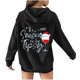 thumbnail image 4 of Sudaderas sueltas de Navidad para mujer Sudaderas con capucha con cordón Camisas con gráficos en la espalda Jersey informal Tops de manga larga con bolsillo con mangas caídas en los hombros Pompotops gfhjh13805, 4 of 8