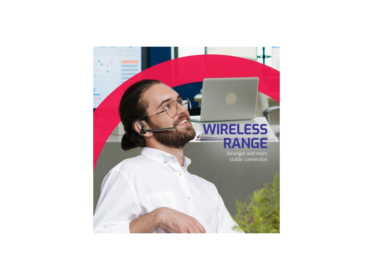 Yealink BH71 Workstation Teams Wireless Bluetooth Mono Headset (1208653)