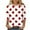 Red, variant on Kaemgyyd Women Plus Size Tops Soft Comfy Crew Neck 3/4 Sleeve Shirts Casual Loose Heart Tunic Tees for Valentine's Day