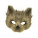 thumbnail image 1 of Máscara de de peluche para hombres y mujeres, máscara Therian para fiesta de graduación, festival de carnaval, recuerdo de fiesta Marrón claro, 1 of 10