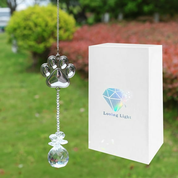 Dog Memorial Gifts for Loss of Dog, Pet Memorial K9 Crystal Suncatcher, Dog Memorial Gifts, Remembrance Bereavement Gifts for Loss of Dogs Cats