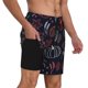 thumbnail image 2 of Balery Thanksgiving Bañador para hombre, shorts de playa de secado rápido con entrepierna y forro de compresión-Small, 2 of 6