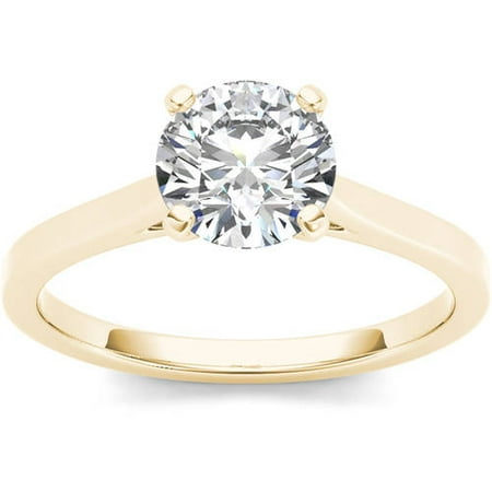 1 Carat T.W. Diamond Solitaire 14kt Yellow Gold Engagement Ring