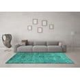 thumbnail image 3 of Ahgly Company Indoor Rectangle Persian Turquoise Blue Traditional Area Rugs, 4' x 6', 3 of 4