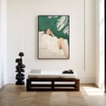 thumbnail image 2 of Eastern Print Emerald Green Abstract People Poster Contemporary Minimalist Artwork Stripe Woman Print Modern Wall Decoration, Size 12x18 UNFRAMED, 2 of 5