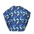 thumbnail image 1 of Dolphin Imperméable Enfants Barbe Cape Coupe de Cheveux Robe Tablier Coiffure Couvre Robe, 1 of 9