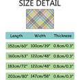 thumbnail image 2 of Coolnut 5'3" x 4' (63 x 48 in) Area Rug, Colorful Chevron Plaid Tartan Texture Nursery Rug Floor Mat Kids Playing Mat for Living Room Bedroom, 2 of 6