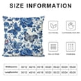 thumbnail image 6 of NCMMY Blue and White Porcelain Floral Pillow Covers Set of 2 Modern Vintage Chinoiserie Decorative Throw Pillow Covers Soft Elegant Couch Cushion Cover for Bed Living Room Outdoor Sofa White, 6 of 6