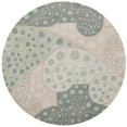 thumbnail image 1 of Safavieh Bella Collection BEL221A Handmade Premium Wool Area Rug, 5 x 5 Round, Sage / Multi, 1 of 2