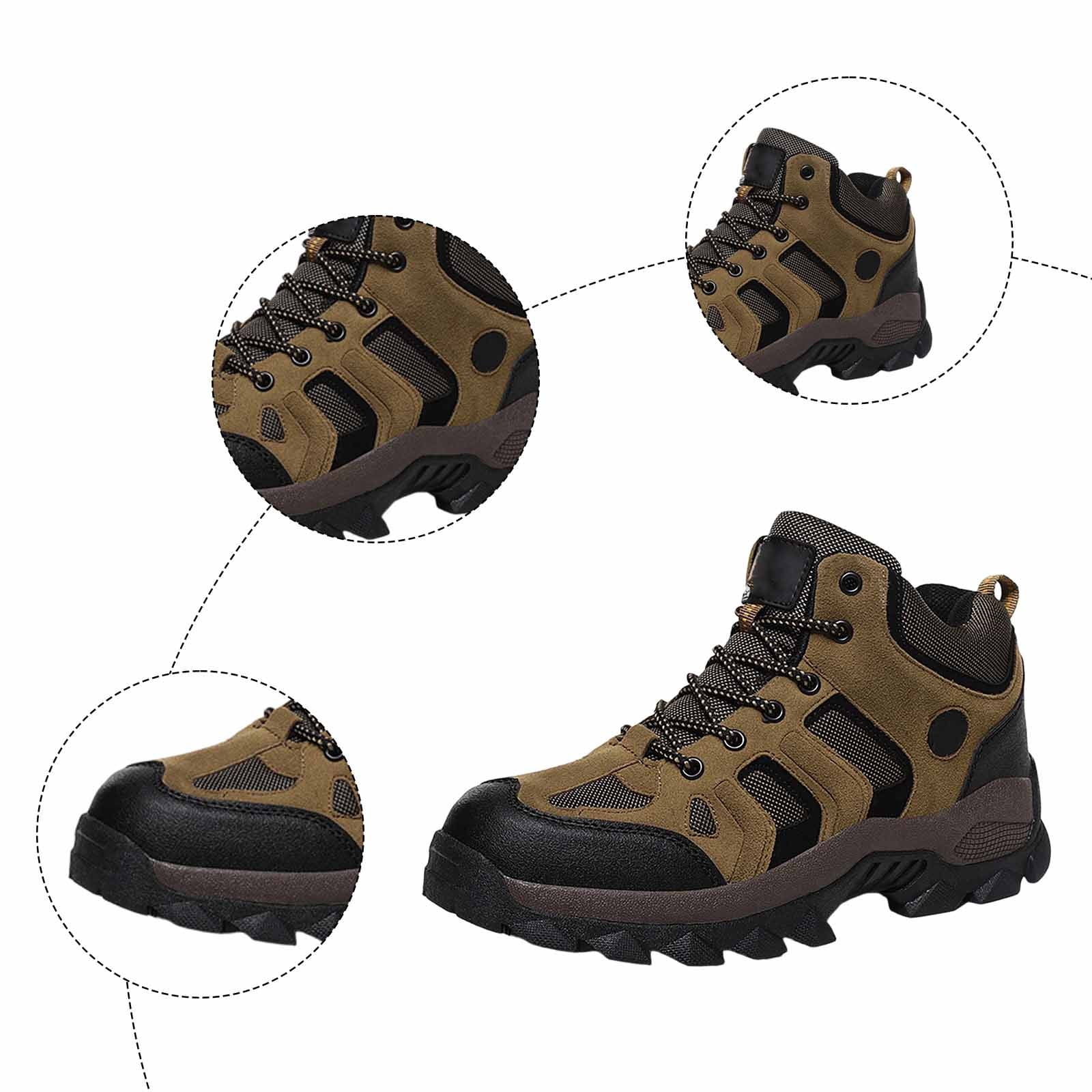 Win s Way Unisex Outdoor Hiking Shoes, Large Size Breathable Walking Sneakers for Couples