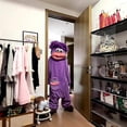 thumbnail image 3 of Beita Big Mouth Monster pajamas,Goofy Onesie，Cozy Home Loungewear,Soft Fabric,Long, 3 of 12