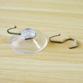 thumbnail image 5 of 20 Ventanas Transparentes Ventosa Gancho de Ventosa Gancho de Metal para Chaqueta Ropa, 5 of 5