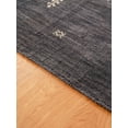 thumbnail image 4 of Rugsotic Carpets Handmade Rugs Hand Knotted Loom Rectangle 3'x5' Charcoal White Wool for Indoor Use, 4 of 6