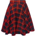thumbnail image 2 of Women's Basic Flared Casual Mini Skate Skirt Versatile Stretchy, 2 of 3