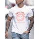thumbnail image 1 of Elegante camiseta de cuello redondo para hombre con estampado único de cara sonriente: informal, perfecta para el día a día y para salir por la noche., 1 of 5