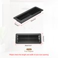 thumbnail image 2 of Uxcell 12 x 4 Inch Floor Register, 2pcs Heavy Duty Air Vent Cover Adjustable Floor Grates, Black, 2 of 5