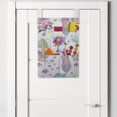 thumbnail image 2 of Mermaid Hanging Pocket Organizer, Underwater Fantasy Fish Girl Woman Swimming Exotic Cartoon, Printed Polyester Storage Bag with Pockets, 14" x 20", Lilac Pale Blue and White, 2 of 2