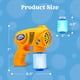 thumbnail image 3 of Bubble Guns JOYIN 2 pistolas de burbujas con recarga de 2 burbujas, 147 ml, 3 of 8