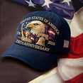 thumbnail image 3 of United States 250th Anniversary Hat USA 250th Anniversary Hat Adjustable Embroidered Patriotic Baseball Cap for Men Women, 3 of 11