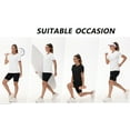 thumbnail image 5 of Xidunhg Women's Plus Size T-Shirts 3-Pack | Black/White Crew Neck Tees | Soft Stretch Cotton Basic Tops All-Season Bundle, 5 of 7