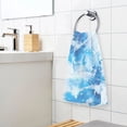 thumbnail image 5 of Blue Tie Dye Cotton Face Towel Soft Hand Towel Absorbent Bathroom Towel for Kitchen Hotel, 5 of 7