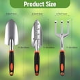 thumbnail image 2 of Garden Tool Set, 3 Pack Aluminum Heavy Gardening Kit Including Hand Shovel, Transplant Shovel and Hand Rake, 2 of 4