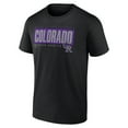 thumbnail image 2 of Men's Black Colorado Rockies Blocked Out T-Shirt, 2 of 3