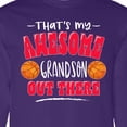 thumbnail image 4 of Inktastic That's My Awesome Grandson out There with Basketballs Long Sleeve T-Shirt, 4 of 5