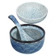thumbnail image 3 of 1 Set of Japanese Style Soup Bowl Covered Soup Bowl Multi-function Soup Bowl with Spoon, 3 of 4