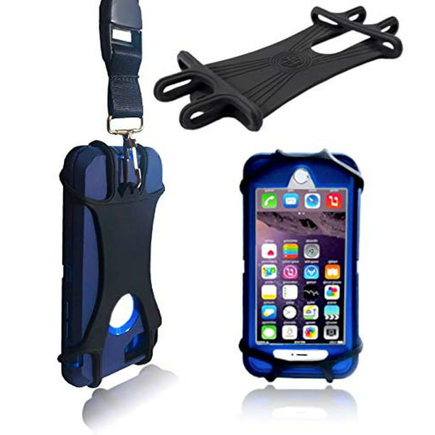 Heavy Duty Universal Lanyard & Card Holder, Cell Phone Neck Strap Silicone Smartphone Case Compatible w/ iPhone 5 6 6S 7 8 8 Plus Galaxy S8 Note 8 and Most Smartphones - Walmart.com