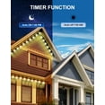 thumbnail image 3 of Nexillumi Permanent Outdoor Lights for House, 100ft Smart RGBIC Outside Lights with 72 Scene Modes, IP67 Waterproof Eaves Lights for Christmas All Holiday Decorations, Work with Alexa, Google, 3 of 8
