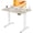 Nature, variant on INNOVAR Electric Standing Desk, Adjustable Height Stand up Desk, 55x24 inches Sit to Stand Home Office Desk with Splice Board, White Frame/White Top