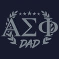 thumbnail image 3 of CafePress - Alpha Sigma Phi Greek Dad Stone Sweatshirt - Classic Crew Neck Sweatshirt, 3 of 4