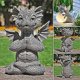 thumbnail image 4 of Estatua del jardín del dragón de meditación - Estatua de resina hecha a mano - Estatua decorativa para el jardín, 4 of 4