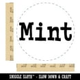 thumbnail image 2 of Mint Herb Fun Text Self-Inking Rubber Stamp Ink Stamper - Blue Ink - Large 1-1/2 Inch, 2 of 7