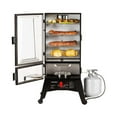 thumbnail image 2 of Masterbuilt ThermoTemp XL 40 Inch Upright 4 Rack Propane Outdoor Smoker, Black, 2 of 5