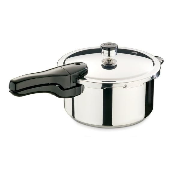 Open Box Presto 4 qt Stainless Steel Pressure Cooker, Tri Clad Base, Silver