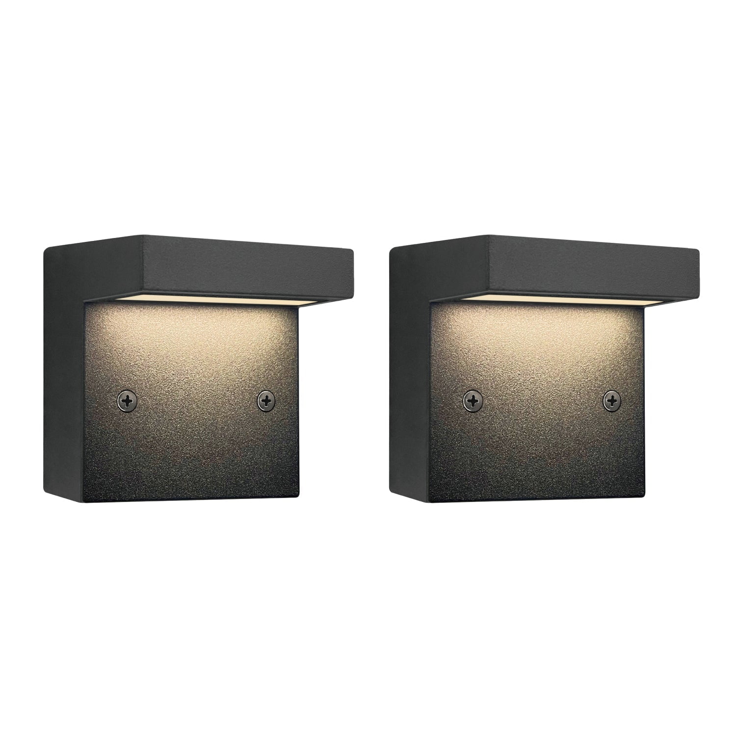 Black Powder Coated Aluminum Low Voltage LED Deck Light Set