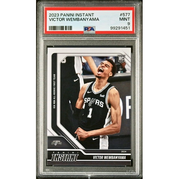 Victor Wembanyama 2023 Panini NBA All-Rookie 1st Team 577 Rookie Card PSA 9 Mint