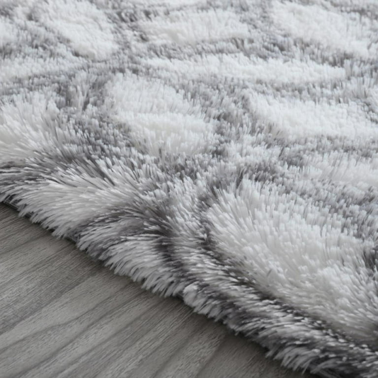 Buy Ophanie Machine Washable Fluffy Area Rugs for Living Room,  Ultra-Luxurious Soft and Thick Faux Fur Shag Rug Non-Slip Carpet for  Bedroom, Kids Baby Room, Nursery Modern Decor Rug, 4x5.3 Feet Black