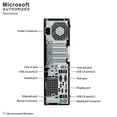 thumbnail image 4 of HP EliteDesk 705 G1 SFF Business Desktop Computer PC, AMD A10 PRO-7800B 3.5GHz, 16G DDR3, 1T, DVDRW, WiFi, BT, DP, VGA, Windows 10 Pro 64 Bit-Multi-Language Supports English/Spanish/French(Renewed), 4 of 5