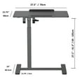 thumbnail image 3 of Uplite Bureau Mobile à Hauteur Réglable – Table Assise-Debout Inclinable au-Dessus du Lit avec Roulettes - Noir, 3 of 5
