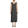 thumbnail image 2 of Calvin Klein Striped Patch Pocket Maxi Dress Whiteblack Multi S, 2 of 2