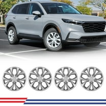 17" Set of 4 Hubcaps Wheel Rims Cover for 2023-2025 Honda Cr-V Lx Model Snap-on Installation Lacquer
